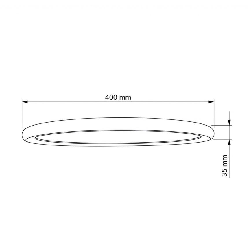 Brilagi - LED Φωτιστικό οροφής CARLOS LED/24W/230V pr. 40 cm λευκό