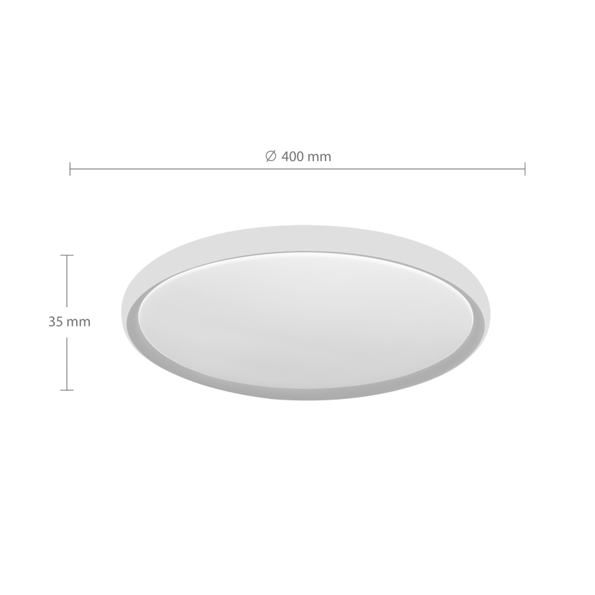 Brilagi - LED Φωτιστικό οροφής CARLOS LED/24W/230V Ø 40 cm λευκό