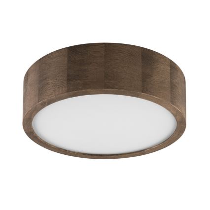 Brilagi - LED φωτιστικό οροφής CARVALHO 1xE27/15W/230V σε χρώμα δρυός/καρυδιάς Ø 27 εκ.