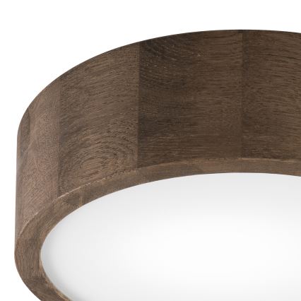 Brilagi - LED φωτιστικό οροφής CARVALHO 1xE27/15W/230V σε χρώμα δρυός/καρυδιάς Ø 27 εκ.