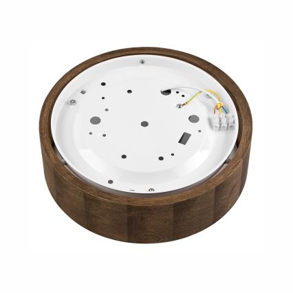 Brilagi - LED φωτιστικό οροφής CARVALHO 1xE27/15W/230V σε χρώμα δρυός/καρυδιάς Ø 27 εκ.