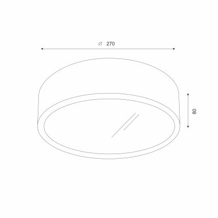 Brilagi - LED φωτιστικό οροφής CARVALHO 1xE27/15W/230V σε χρώμα δρυός/καρυδιάς Ø 27 εκ.