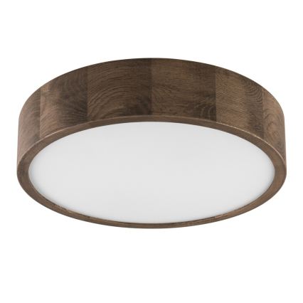 Brilagi - LED φωτιστικό οροφής CARVALHO 2xE27/15W/230V δρυς/καρυδιά διάμ. 37 εκ.
