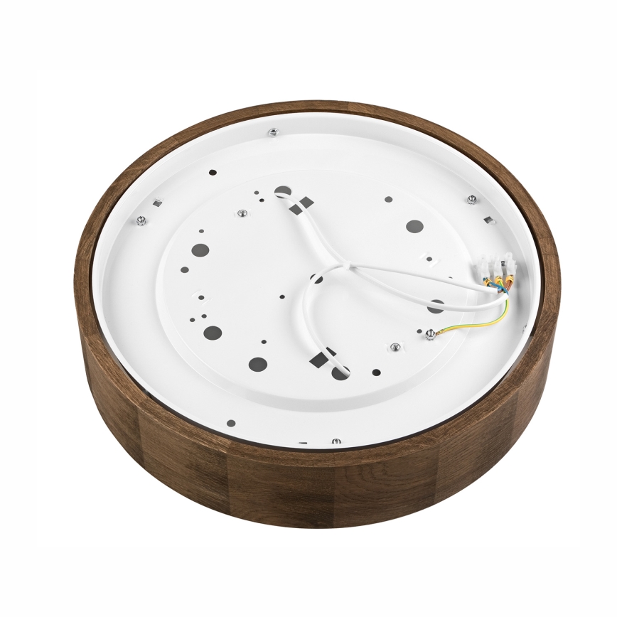 Brilagi - LED φωτιστικό οροφής CARVALHO 2xE27/15W/230V δρυς/καρυδιά διάμ. 37 εκ.