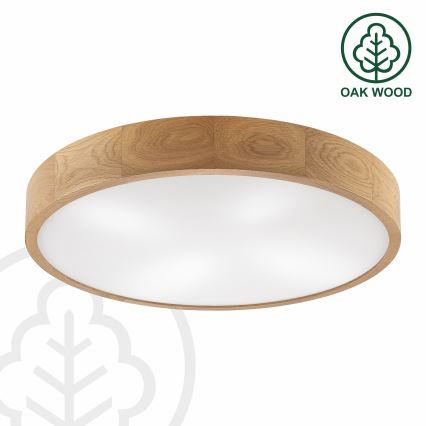 Brilagi - LED φωτιστικό οροφής CARVALHO 4xE27/60W/230V δρυς διάμ. 57,5 cm