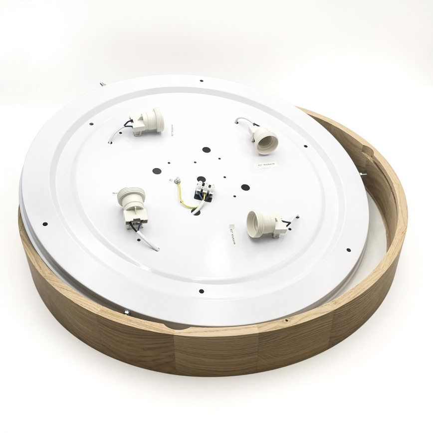 Brilagi - LED φωτιστικό οροφής CARVALHO 4xE27/60W/230V δρυς διάμ. 57,5 cm