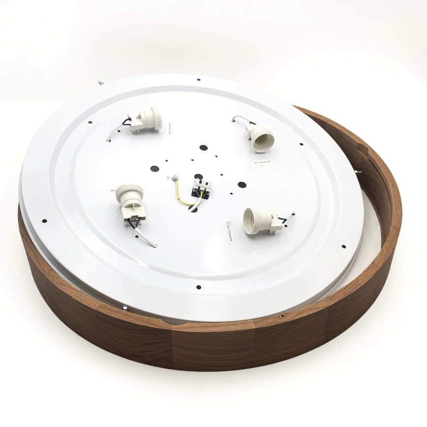 Brilagi - LED φωτιστικό οροφής CARVALHO 4xE27/60W/230V, χρώμα δρυός-κερασιάς, διάμ. 57,5 εκ.