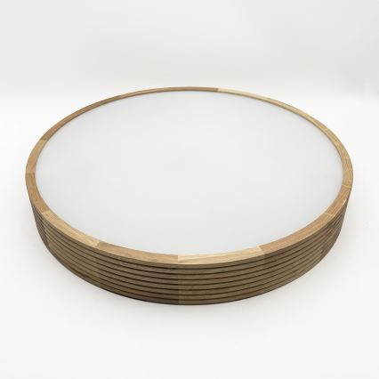 Brilagi - LED φωτιστικό οροφής CARVALHO MODERN 4xE27/60W/230V σε απόχρωση δρυός, διάμ. 57,5 cm