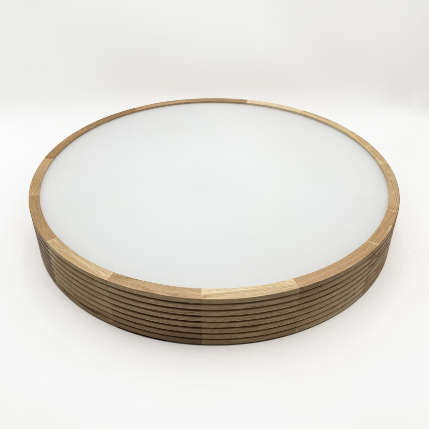 Brilagi - LED φωτιστικό οροφής CARVALHO MODERN 4xE27/60W/230V σε απόχρωση δρυός, διάμ. 57,5 cm