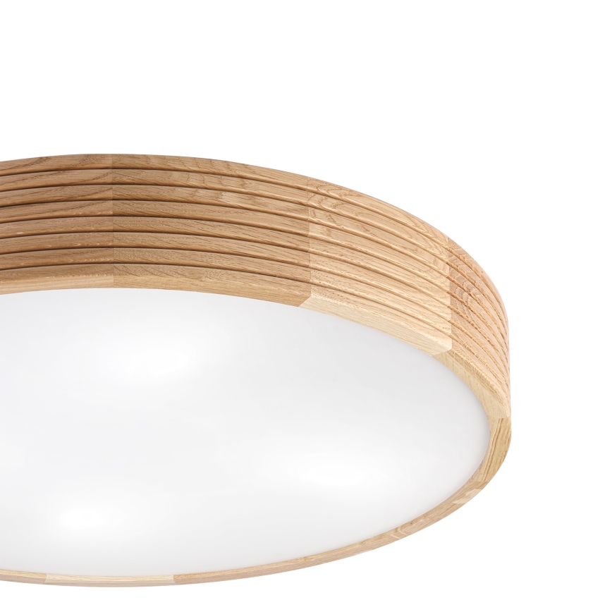 Brilagi - LED φωτιστικό οροφής CARVALHO MODERN 4xE27/60W/230V σε απόχρωση δρυός, διάμ. 57,5 cm