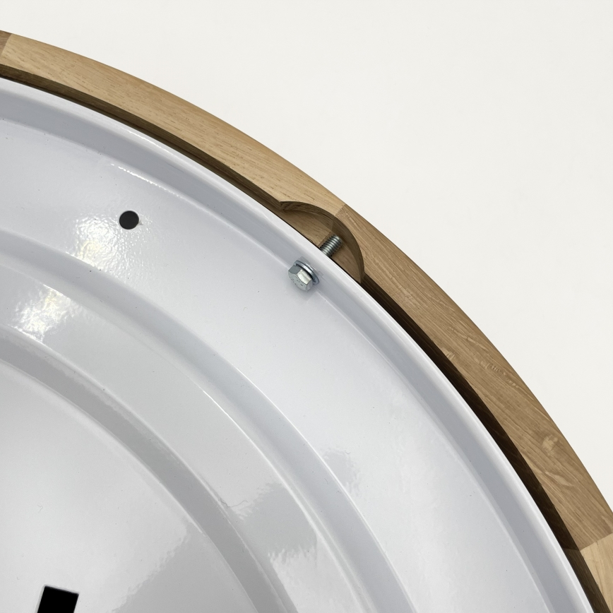 Brilagi - LED φωτιστικό οροφής CARVALHO MODERN 4xE27/60W/230V σε απόχρωση δρυός, διάμ. 57,5 cm