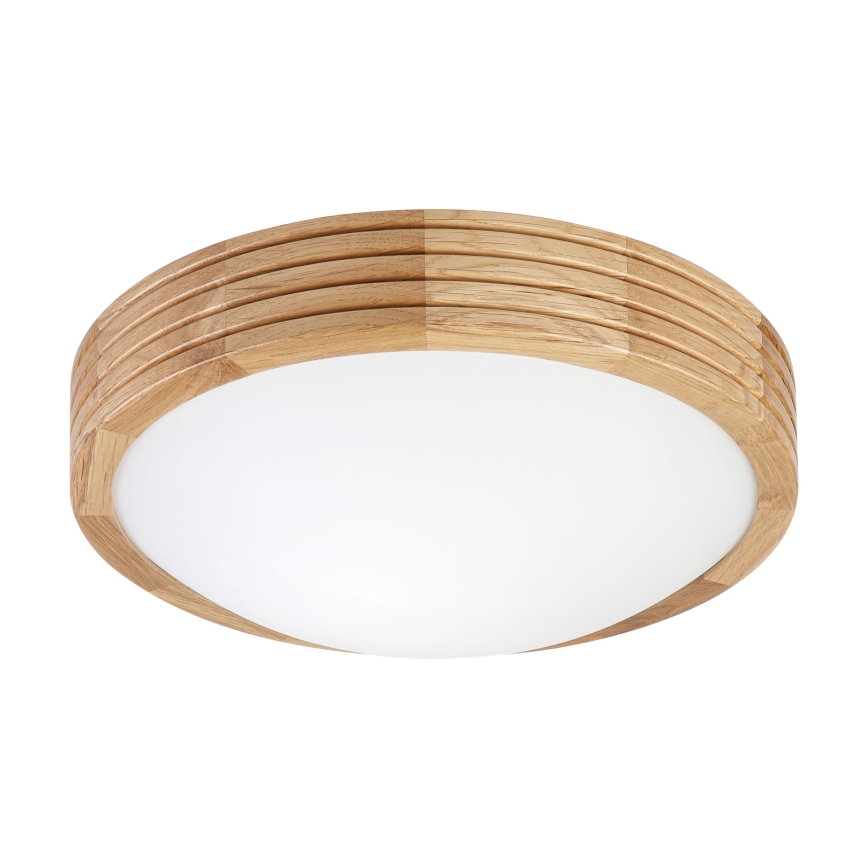 Brilagi - Φωτιστικό οροφής LED CARVALHO MODERN SLIM 1xE27/60W/230V διάμ. 27,5 cm σε απόχρωση δρυός