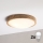 Brilagi - LED φωτιστικό οροφής CARVALHO MODERN SLIM 2xE27/60W/230V, διάμετρος 37,5 cm, σε απόχρωση δρυός