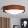 Brilagi - LED φωτιστικό οροφής CARVALHO SLIM 1xE27/15W/230V σε φινίρισμα δρυς/κερασιά, Ø 27 εκ.