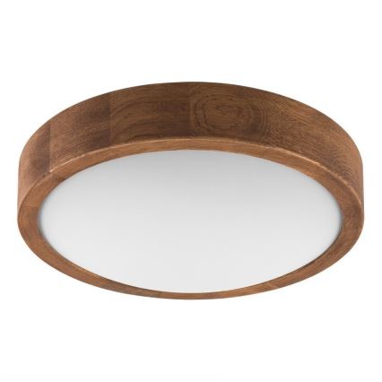 Brilagi - LED φωτιστικό οροφής CARVALHO SLIM 1xE27/15W/230V σε φινίρισμα δρυς/κερασιά, Ø 27 εκ.