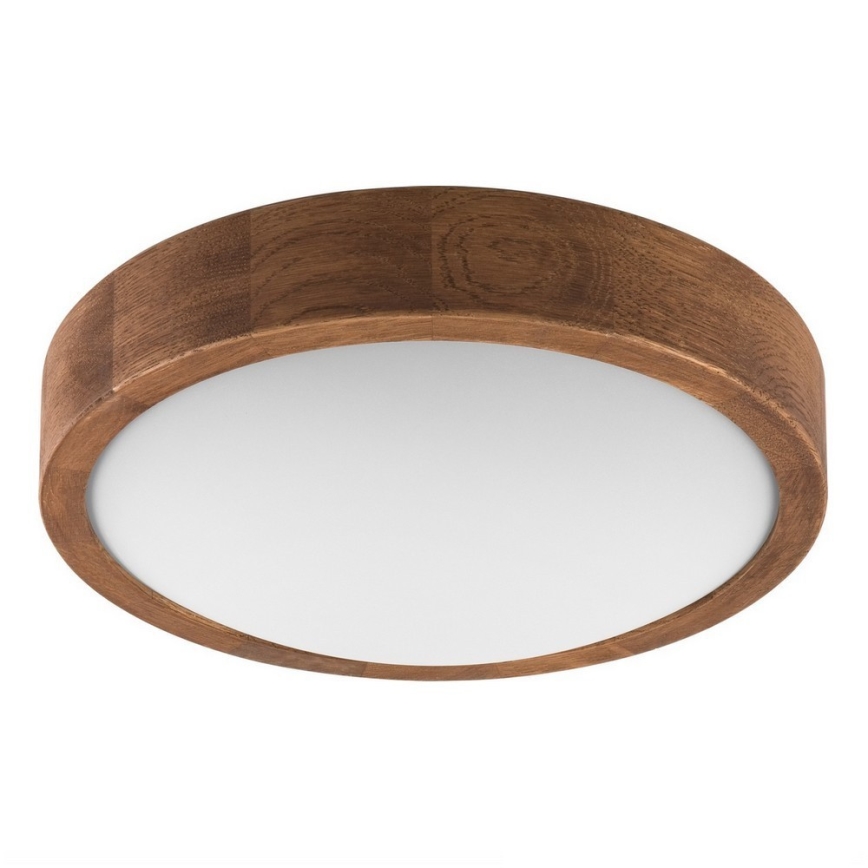 Brilagi - LED φωτιστικό οροφής CARVALHO SLIM 1xE27/15W/230V σε φινίρισμα δρυς/κερασιά, Ø 27 εκ.