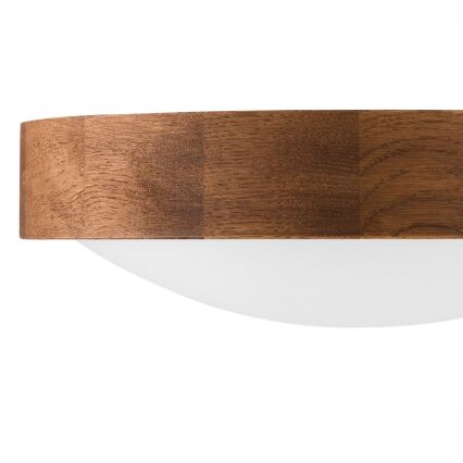 Brilagi - LED φωτιστικό οροφής CARVALHO SLIM 1xE27/15W/230V σε φινίρισμα δρυς/κερασιά, Ø 27 εκ.
