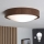 Brilagi - LED φωτιστικό οροφής CARVALHO SLIM 1xE27/15W/230V βελανιδιά-καρυδιά Ø 27 cm