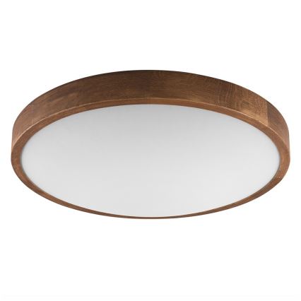 Brilagi - LED φωτιστικό οροφής CARVALHO SLIM 3xE27/15W/230V σε απόχρωση δρυός-κερασιάς Ø 47 cm