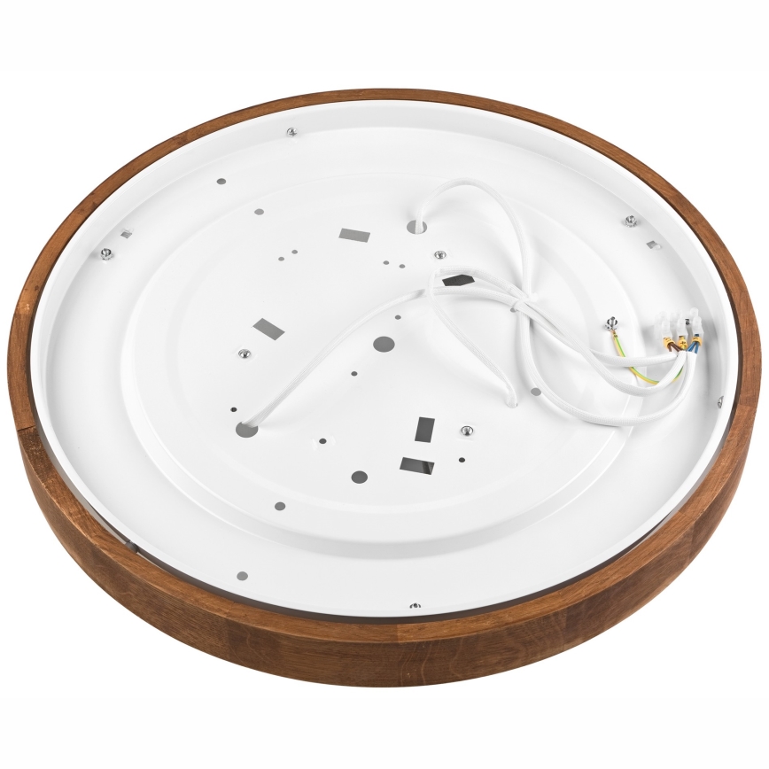 Brilagi - LED φωτιστικό οροφής CARVALHO SLIM 3xE27/15W/230V σε απόχρωση δρυός-κερασιάς Ø 47 cm