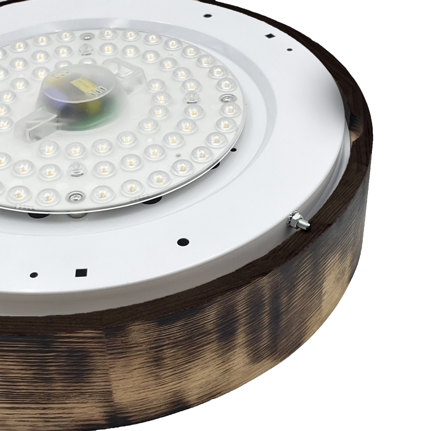 Brilagi - LED φωτιστικό οροφής CARVALHO SMOKEY LED/36W/230V σε απόχρωση βελανιδιάς, διάμ. 37,5 cm