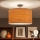 Brilagi - LED φωτιστικό οροφής CERIA 1xE27/60W/230V Ø 45 cm μαύρο/μπεζ