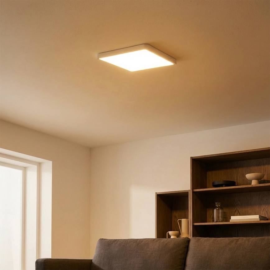 Brilagi - LED φωτιστικό οροφής ESTELA SQUARE LED/24W/230V 31x31 cm λευκό