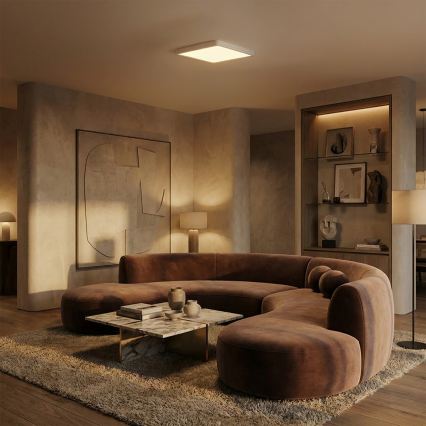 Brilagi - LED φωτιστικό οροφής ESTELA SQUARE LED/24W/230V 31x31 cm λευκό