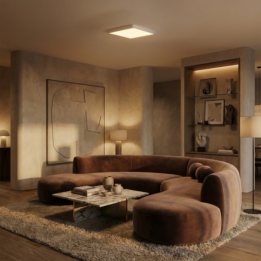 Brilagi - LED φωτιστικό οροφής ESTELA SQUARE LED/24W/230V 31x31 cm λευκό