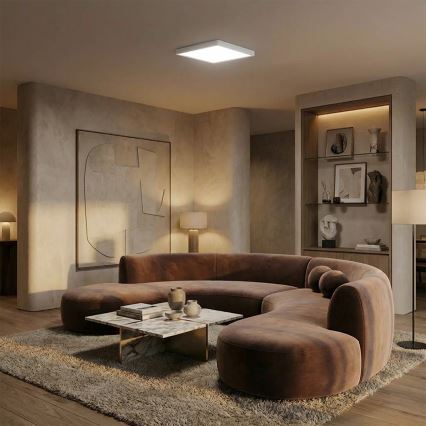 Brilagi - LED φωτιστικό οροφής ESTELA SQUARE LED/24W/230V 31x31 cm λευκό