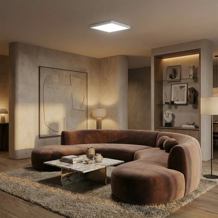 Brilagi - LED φωτιστικό οροφής ESTELA SQUARE LED/24W/230V 31x31 cm λευκό