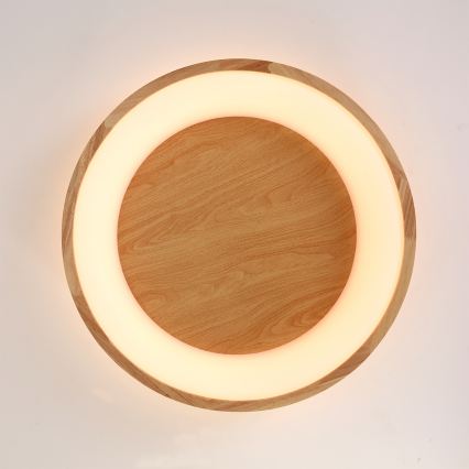 Brilagi - Φωτιστικό οροφής LED FALCON WOOD, 40W, 230V, 3000/4000/6000K, διάμ. 60 cm, ξύλινο