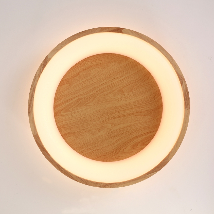 Brilagi - Φωτιστικό οροφής LED FALCON WOOD, 40W, 230V, 3000/4000/6000K, διάμ. 60 cm, ξύλινο