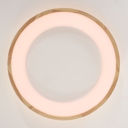 Brilagi - LED φωτιστικό οροφής FALCON WOOD LED/40W/230V 3000/4000/6000K Ø 60 cm ξύλινο