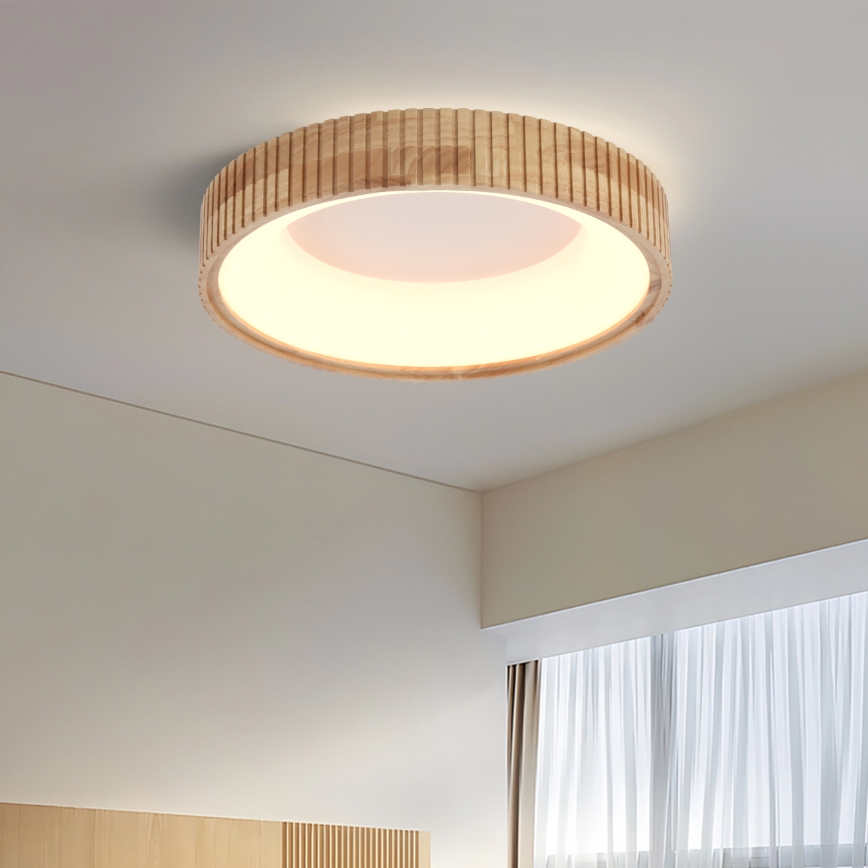Brilagi - Φωτιστικό οροφής LED FALCON WOOD MODERN LED/30W/230V 3000/4000/6000K Ø 45 cm ξύλινο