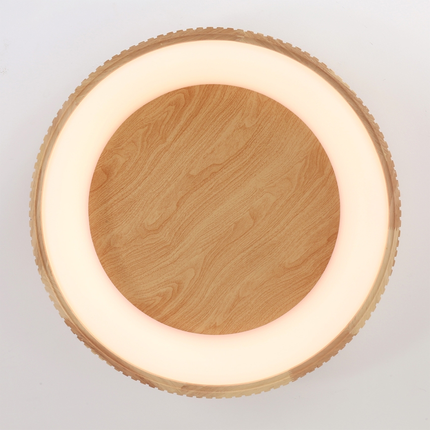 Brilagi - LED φωτιστικό οροφής FALCON WOOD MODERN LED/40W/230V 3000/4000/6000K Ø 60 cm ξύλο