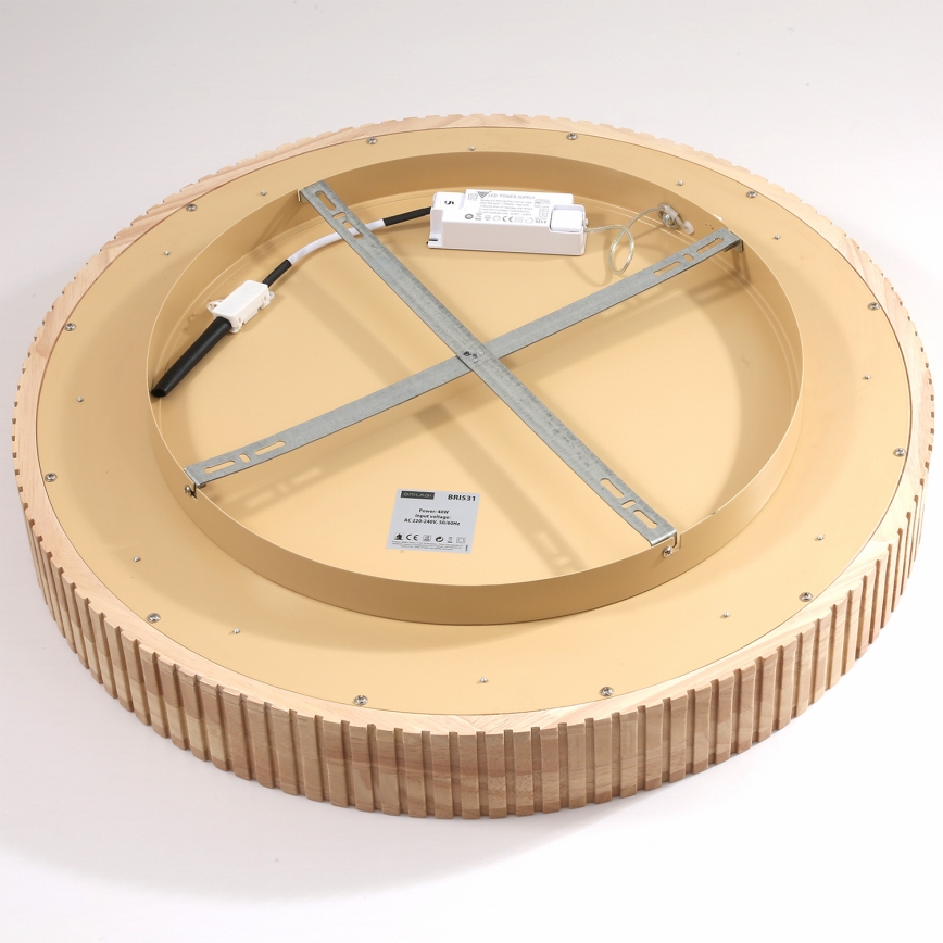 Brilagi - LED φωτιστικό οροφής FALCON WOOD MODERN LED/40W/230V 3000/4000/6000K Ø 60 cm ξύλο