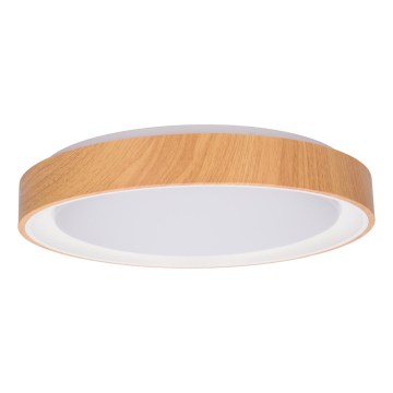 Brilagi - LED φωτιστικό οροφής FLOCO LED/24W/230V Ø 30 εκ. φινίρισμα ξύλου/λευκό