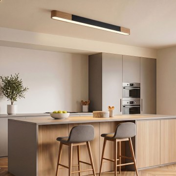 BRILAGI - LED Φωτιστικό οροφής GARDALINE LED/100W/230V 120 cm δρυς/μαύρο