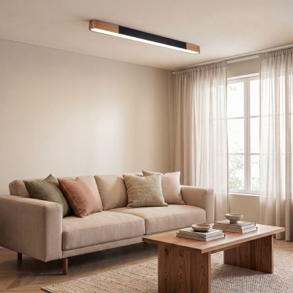 BRILAGI - LED Φωτιστικό οροφής GARDALINE LED/100W/230V 120 cm δρυς/μαύρο