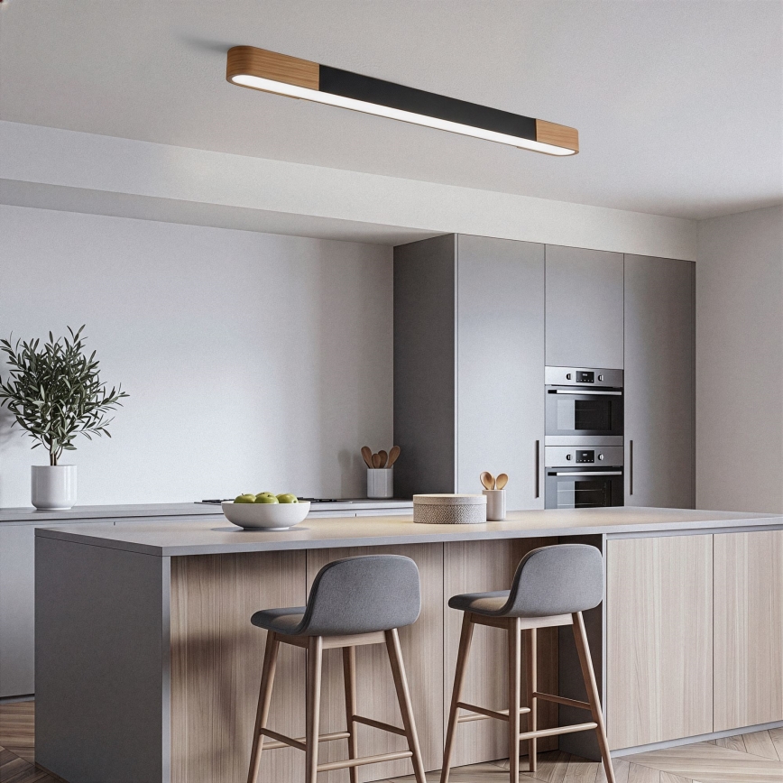 BRILAGI - LED Φωτιστικό οροφής GARDALINE LED/100W/230V 120 cm δρυς/μαύρο