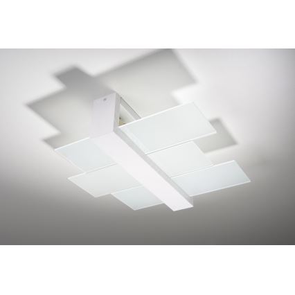 Brilagi -  LED Φωτιστικό οροφής HERA 2xE27/7,5W/230V 43x43 cm λευκό