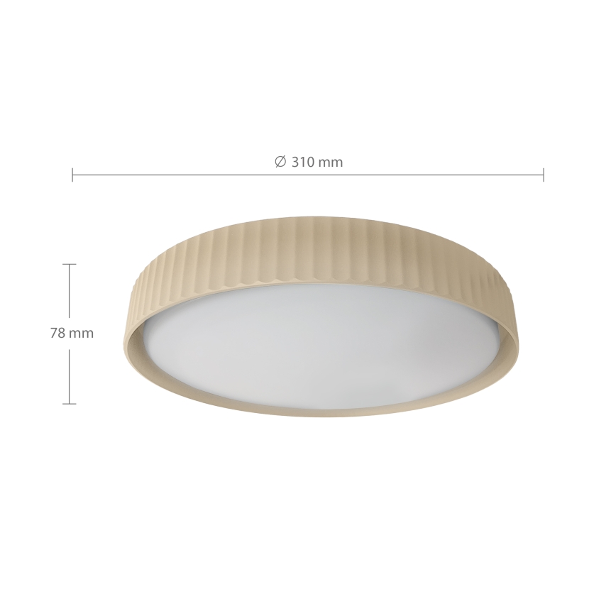 Brilagi - LED φωτιστικό οροφής LUCIA LED/24W/230V Ø 31 cm μπεζ