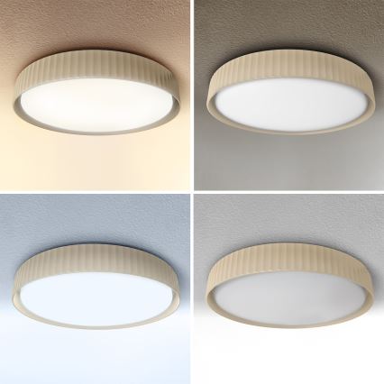 Brilagi - Ρυθμιζόμενο LED φωτιστικό οροφής LUCIA LED/60W/230V 3000-6500K διάμ. 59 cm μπεζ + τηλεχειριστήριο