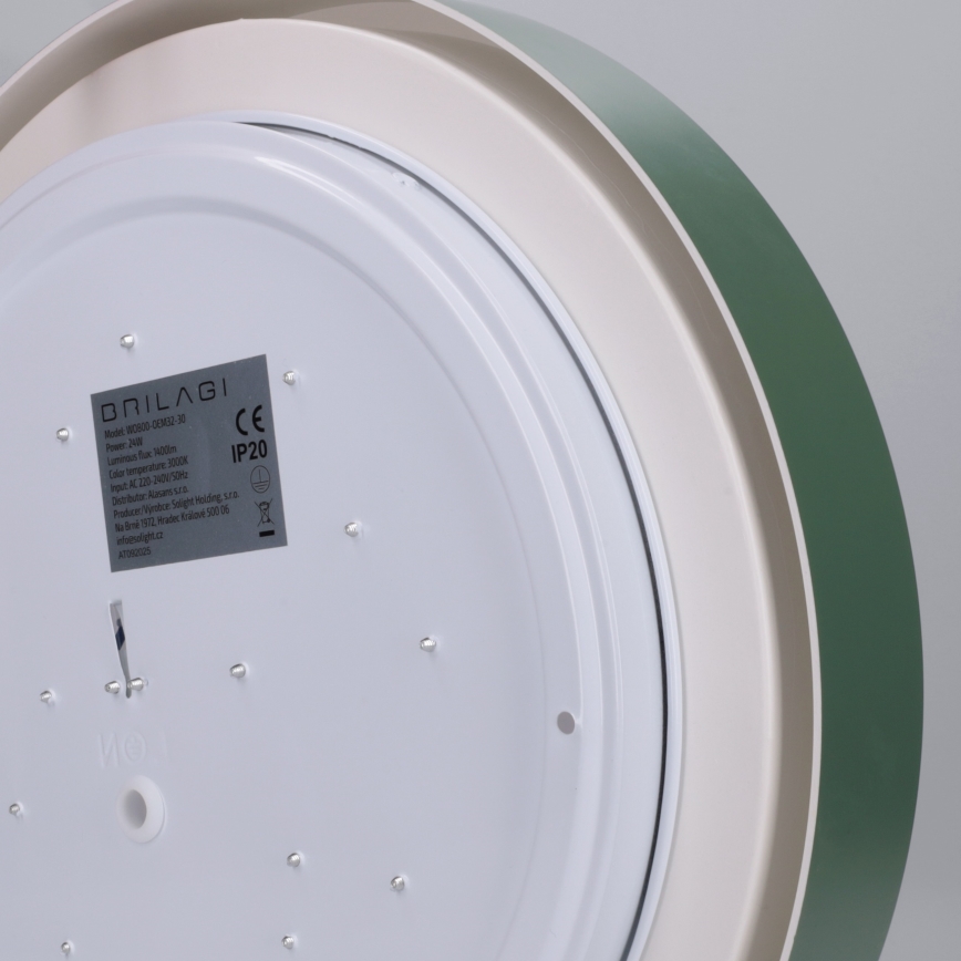 Brilagi - LED φωτιστικό οροφής MATTEO LED/24W/230V διάμ. 31 cm πράσινο