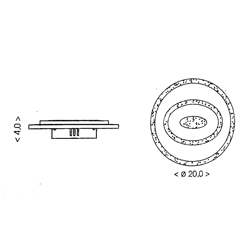 Brilagi - LED φωτιστικό οροφής MODERN MINI LED/26W/230V 3000/4000/6000K