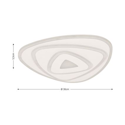 Brilagi - Ρυθμιζόμενο φωτιστικό οροφής LED MODERN MINI LED/45W/230V 3000-6000K 30x30 εκ. + τηλεχειριστήριο