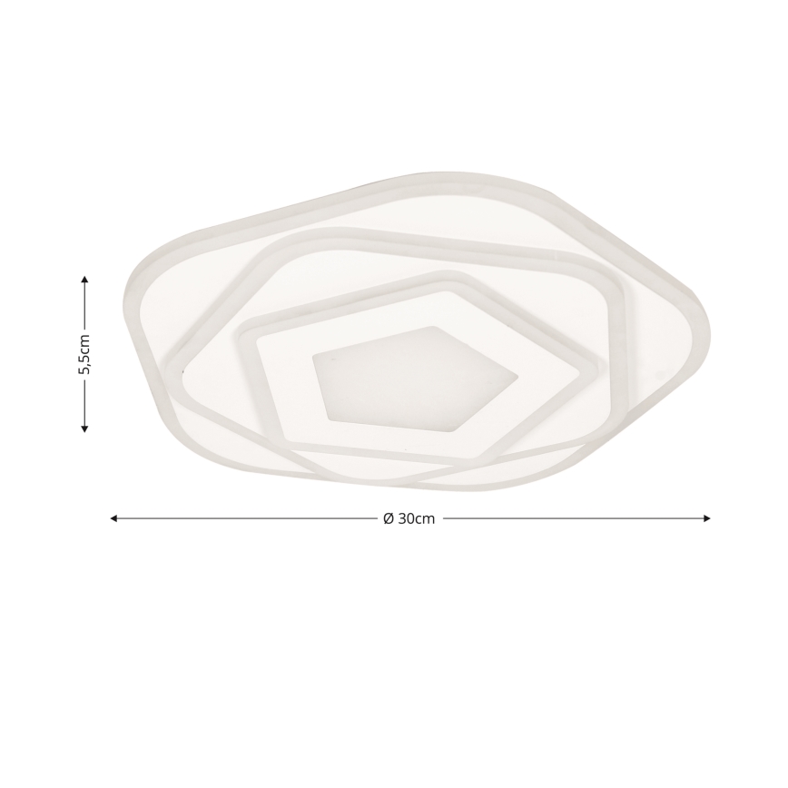 Brilagi - Ρυθμιζόμενο LED φωτιστικό οροφής MODERN MINI LED/53W/230V 3000-6000K διάμ. 30 εκ. + τηλεχειριστήριο