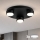 Brilagi - LED φωτιστικό οροφής MONO 3xGX53/30W/230V Ø 30 cm μαύρο