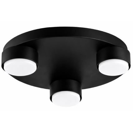 Brilagi - LED φωτιστικό οροφής MONO 3xGX53/30W/230V Ø 30 cm μαύρο